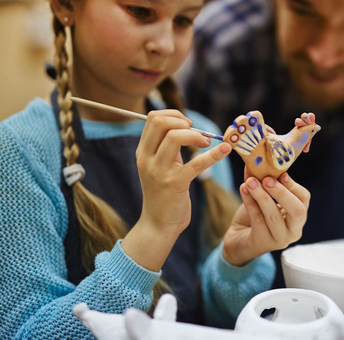 Obraz warsztatu warsztaty ceramiczne dla rodzicow z dziecmi